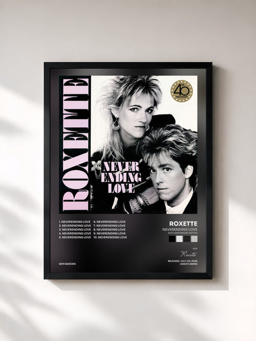 Roxette · Neverending Love (40th Anniversary Edition) — Framed art print