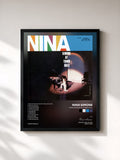 #noir Nina Simone at Town Hall von Nina Simone als gerahmter Kunstdruck, schwarzer Rahmen, gedruckt und gerahmt in Frankreich