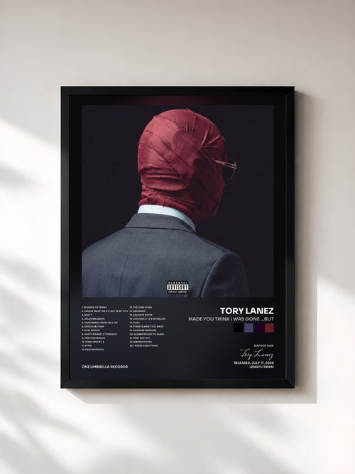 Tory Lanez · Made You Think I Was Gone ...But — Lámina enmarcada