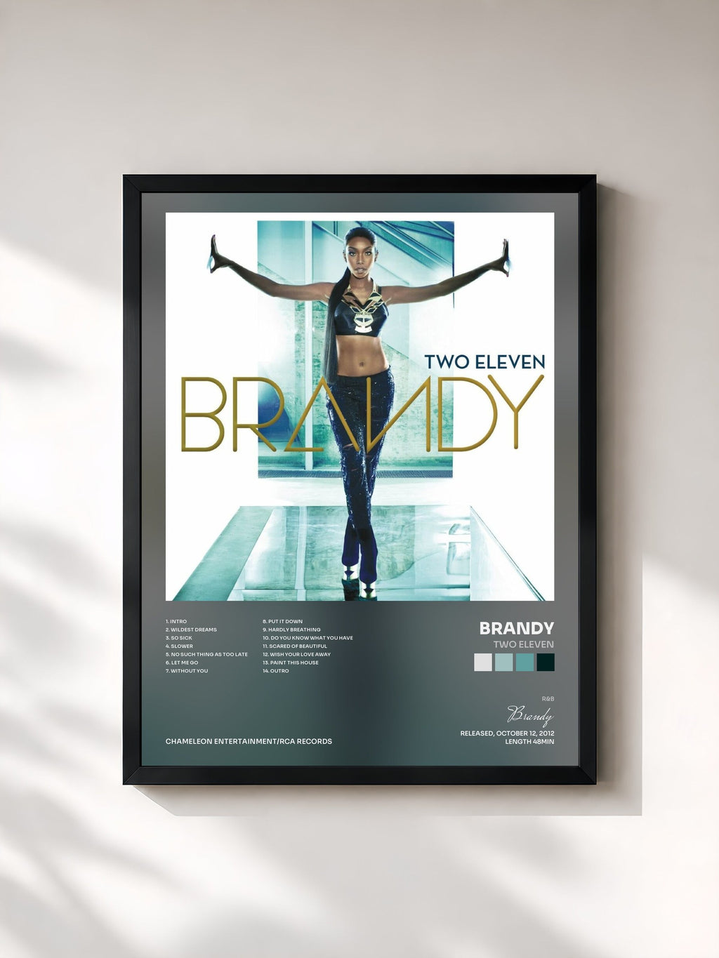 #noir Two Eleven by Brandy as a framed art print, black frame, printed and framed in France