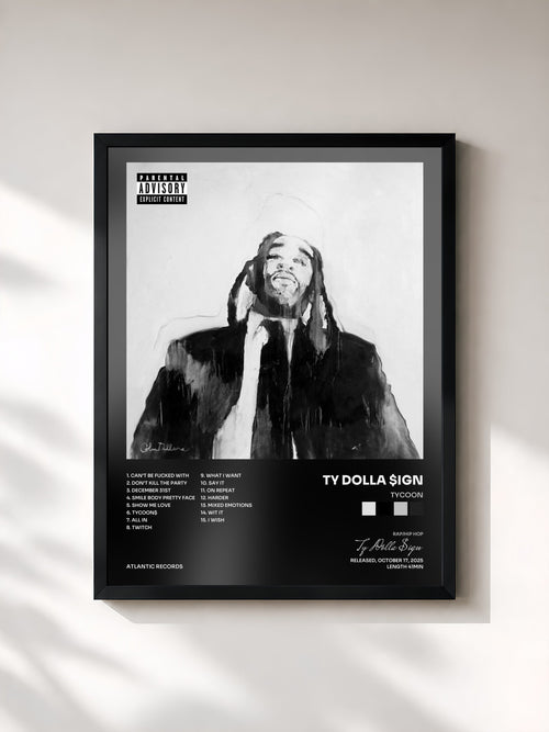 Ty Dolla $ign · TYCOON — Lámina enmarcada