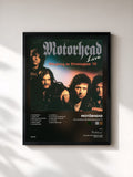 #noir Tableau de l'album Blitzkrieg on Birmingham '77 de Motörhead, cadre noir, imprimé et encadré en France