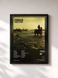 #noir Tableau de l'album Holy Fire de Foals, cadre noir, imprimé et encadré en France