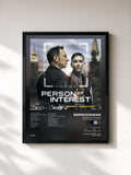 #noir Person Of Interest (Original Television Soundtrack) by Ramin Djawadi as a framed art print, black frame, printed and framed in France