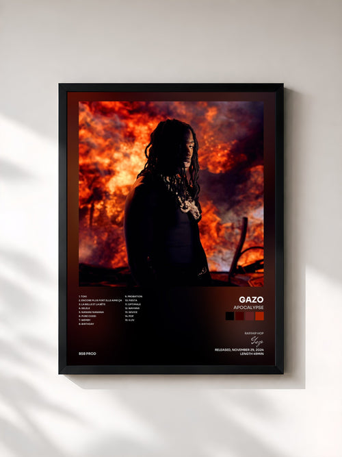 Gazo · APOCALYPSE — Affiche encadrée