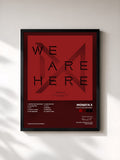 #noir Take.2 We Are Here. by Monsta X as a framed art print, black frame, printed and framed in France