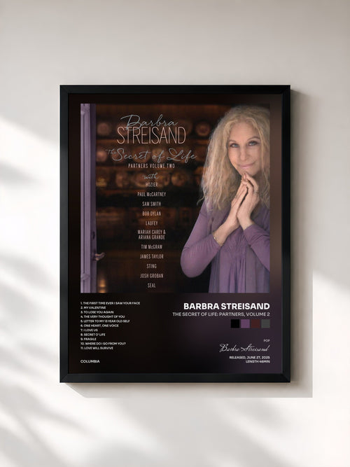 Barbra Streisand · The Secret Of Life: Partners, Volume 2 — Affiche encadrée