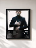 #noir Tableau de l'album Reprise - Remixes de Moby, cadre noir, imprimé et encadré en France