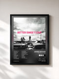 #noir Bitter Sweet Love (Deluxe) von James Arthur als gerahmter Kunstdruck, schwarzer Rahmen, gedruckt und gerahmt in Frankreich