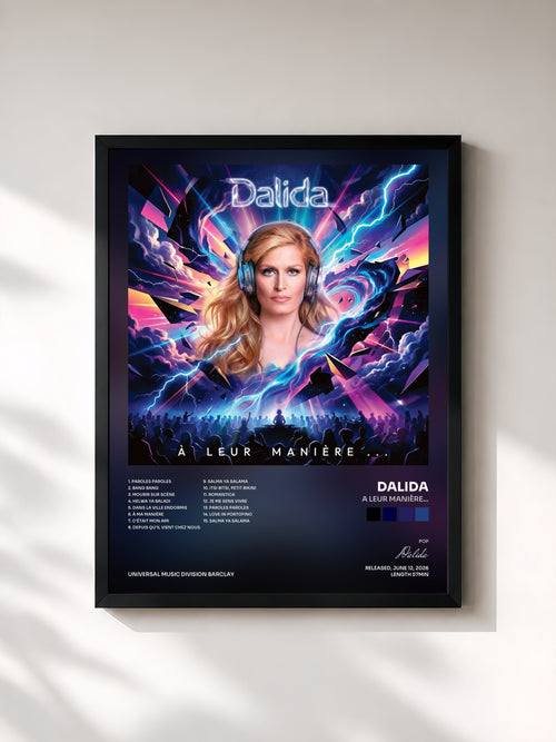 Dalida · A leur manière... — Framed art print