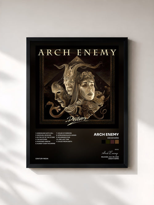 Arch Enemy · Deceivers — Affiche encadrée