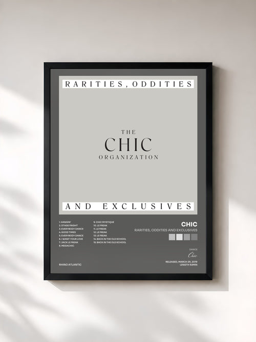 Chic · Rarities, Oddities and Exclusives — Affiche encadrée