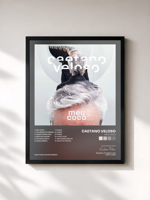 Caetano Veloso · Meu Coco — Affiche encadrée