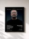 #noir Tableau de l'album Rarities 2001-2010 de Eric Clapton, cadre noir, imprimé et encadré en France