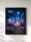 #noir Tableau de l'album Freedom Child de The Script, cadre noir, imprimé et encadré en France