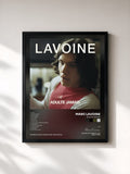 #noir Tableau de l'album Adulte jamais de Marc Lavoine, cadre noir, imprimé et encadré en France