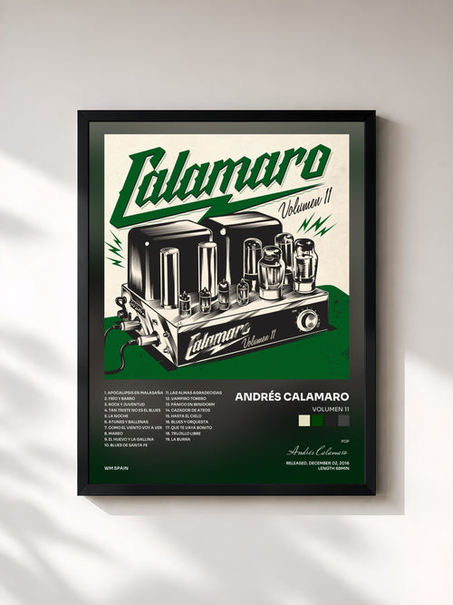 Andrés Calamaro · Volumen 11 — Affiche encadrée