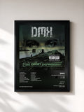 #noir Tableau de l'album The Great Depression de DMX, cadre noir, imprimé et encadré en France