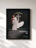 #noir Tableau de l'album One Lord, One Faith, One Baptism de Aretha Franklin, cadre noir, imprimé et encadré en France