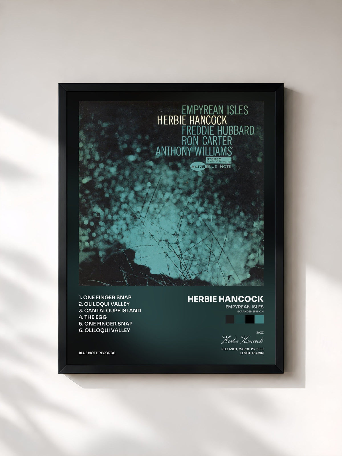 #noir Tableau de l'album Empyrean Isles (Expanded Edition) de Herbie Hancock, cadre noir, imprimé et encadré en France