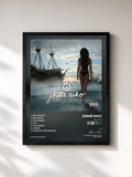 #noir Tableau de l'album Sail Out de Jhené Aiko, cadre noir, imprimé et encadré en France