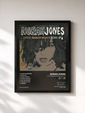 #noir Tableau de l'album Little Broken Hearts Remix EP de Norah Jones, cadre noir, imprimé et encadré en France