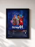 #noir Tableau de l'album The Magic Of Boney M. (Special Remix Edition) de Boney M., cadre noir, imprimé et encadré en France