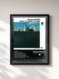 #noir Tableau de l'album The Shape Of Things To Come de George Benson, cadre noir, imprimé et encadré en France