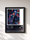 #noir Héros by Shy'm as a framed art print, black frame, printed and framed in France