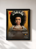 #noir Tableau de l'album Queen Charlotte: A Bridgerton Story (Covers from the Netflix Series) de Alicia Keys, cadre noir, imprimé et encadré en France