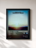 #noir Tomorrow's Harvest von Boards of Canada als gerahmter Kunstdruck, schwarzer Rahmen, gedruckt und gerahmt in Frankreich