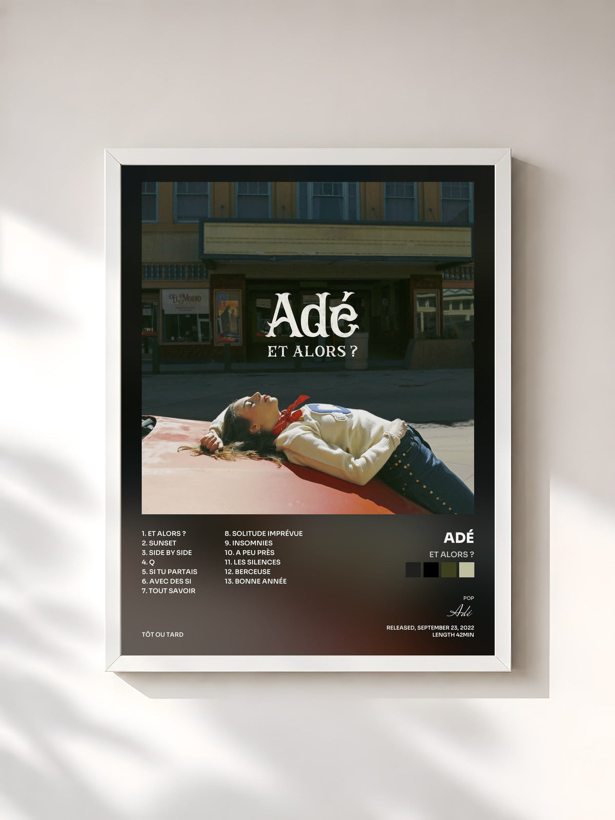 #blanc Tableau de l'album Et alors ? de Adé, cadre blanc, imprimé et encadré en France