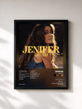 #noir Tableau de l'album JUKEBOX de Jenifer, cadre noir, imprimé et encadré en France