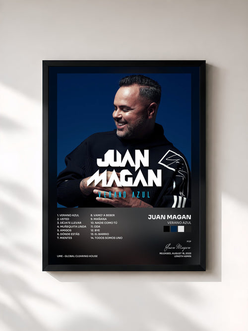 Juan Magan · VERANO AZUL — Stampa incorniciata