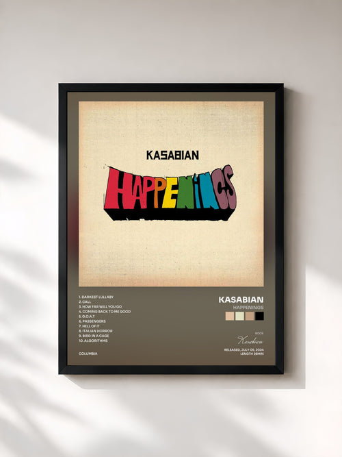 Kasabian · Happenings — Stampa incorniciata