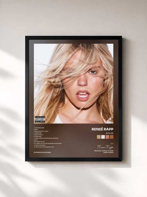Reneé Rapp · BITE ME — Gerahmter Kunstdruck