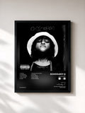 #noir Tableau de l'album Oxymoron de Schoolboy Q, cadre noir, imprimé et encadré en France