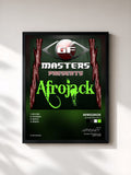 #noir Tableau de l'album GF Masters Vol 4 de AFROJACK, cadre noir, imprimé et encadré en France