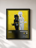 #noir Tableau de l'album Atlas Air EP de Massive Attack, cadre noir, imprimé et encadré en France