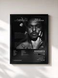 #noir Habits & Contradictions de Schoolboy Q en lámina enmarcada, marco negro, impresa y enmarcada en Francia
