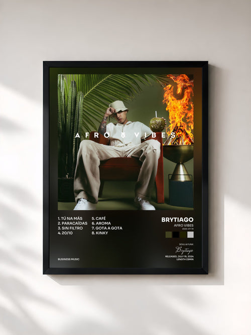 Brytiago · Afro Vibes (2024-07-19) — Affiche encadrée