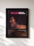#noir Tableau de l'album Take It Like You Give It de Aretha Franklin, cadre noir, imprimé et encadré en France