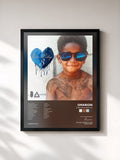 #noir Tableau de l'album Care Package 2 & 3 de Omarion, cadre noir, imprimé et encadré en France