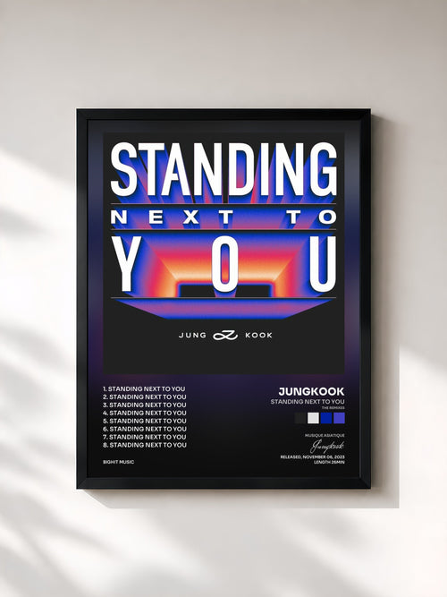 Jungkook · Standing Next to You (The Remixes) — Affiche encadrée
