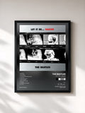 #noir Tableau de l'album Let It Be... Naked (Remastered) de The Beatles, cadre noir, imprimé et encadré en France