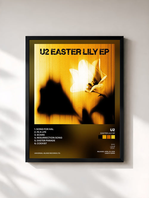 U2 · Easter Lily EP — Lámina enmarcada