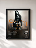 #noir Tableau de l'album Mes fantaisies de Shy'm, cadre noir, imprimé et encadré en France