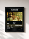 #noir Camp von Childish Gambino als gerahmter Kunstdruck, schwarzer Rahmen, gedruckt und gerahmt in Frankreich