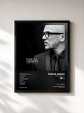 #noir Billet de femme de Pascal Obispo en lámina enmarcada, marco negro, impresa y enmarcada en Francia