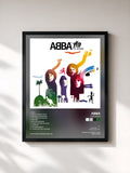 #noir Tableau de l'album The Album de ABBA, cadre noir, imprimé et encadré en France